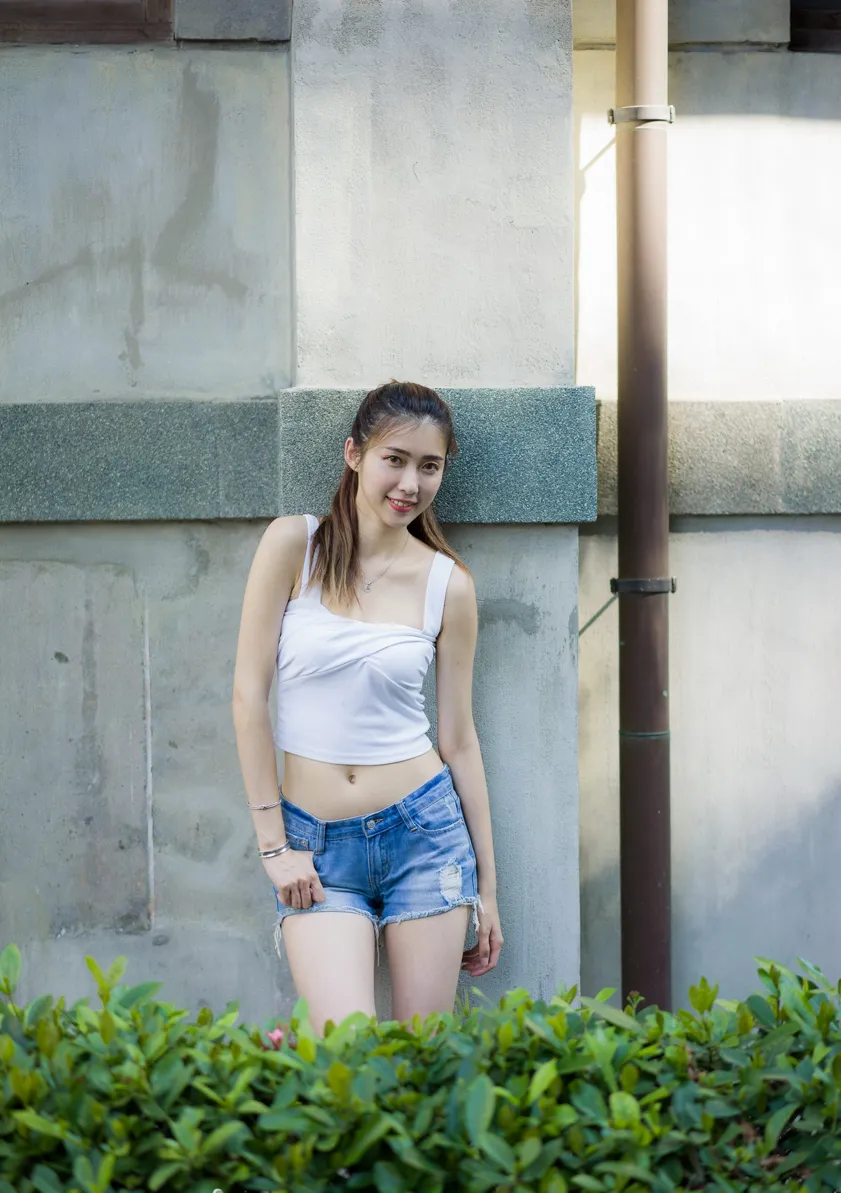 [Mzsock] NO.186 Jin Yunqiao’s midriff-revealing denim shorts cool and beautiful legs street photography#[47P]-10