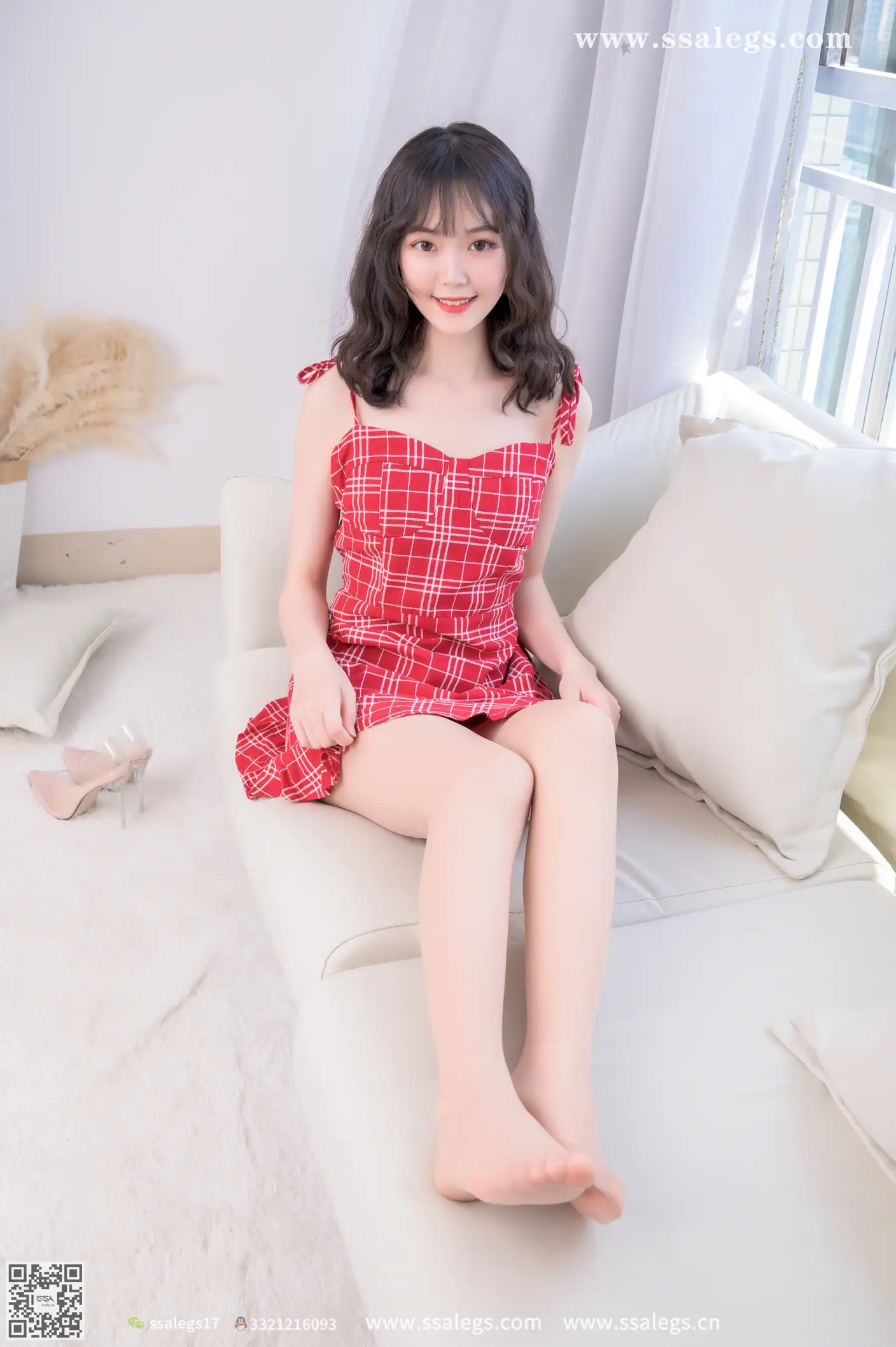 [Mzsock] NO.416 Yangyang My red plaid skirt (below) silk club#[112P]-1