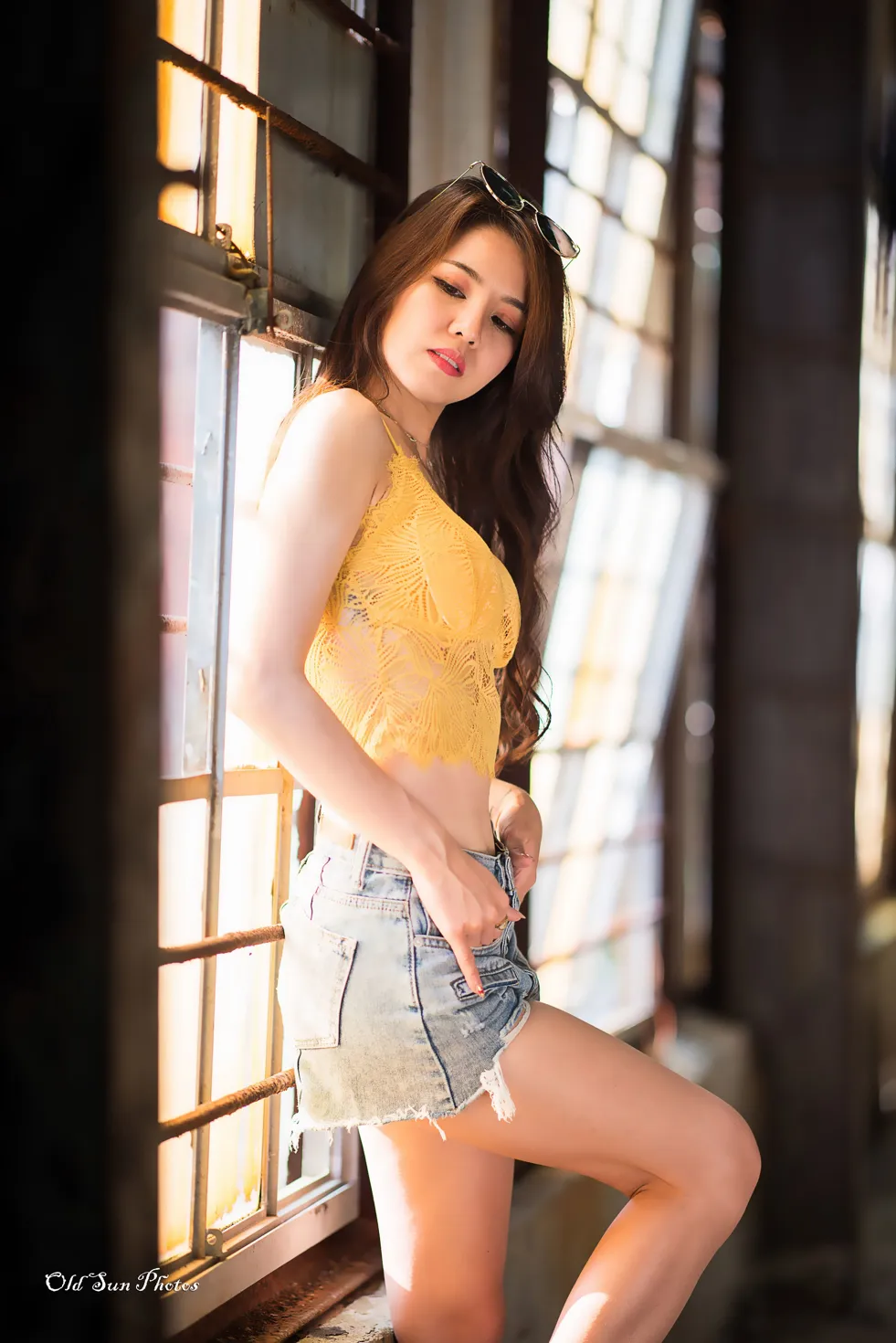 [Mzsock] NO.192 Debby Chiu midriff-revealing denim shorts with high heels and beautiful legs street photography#[53P]-2