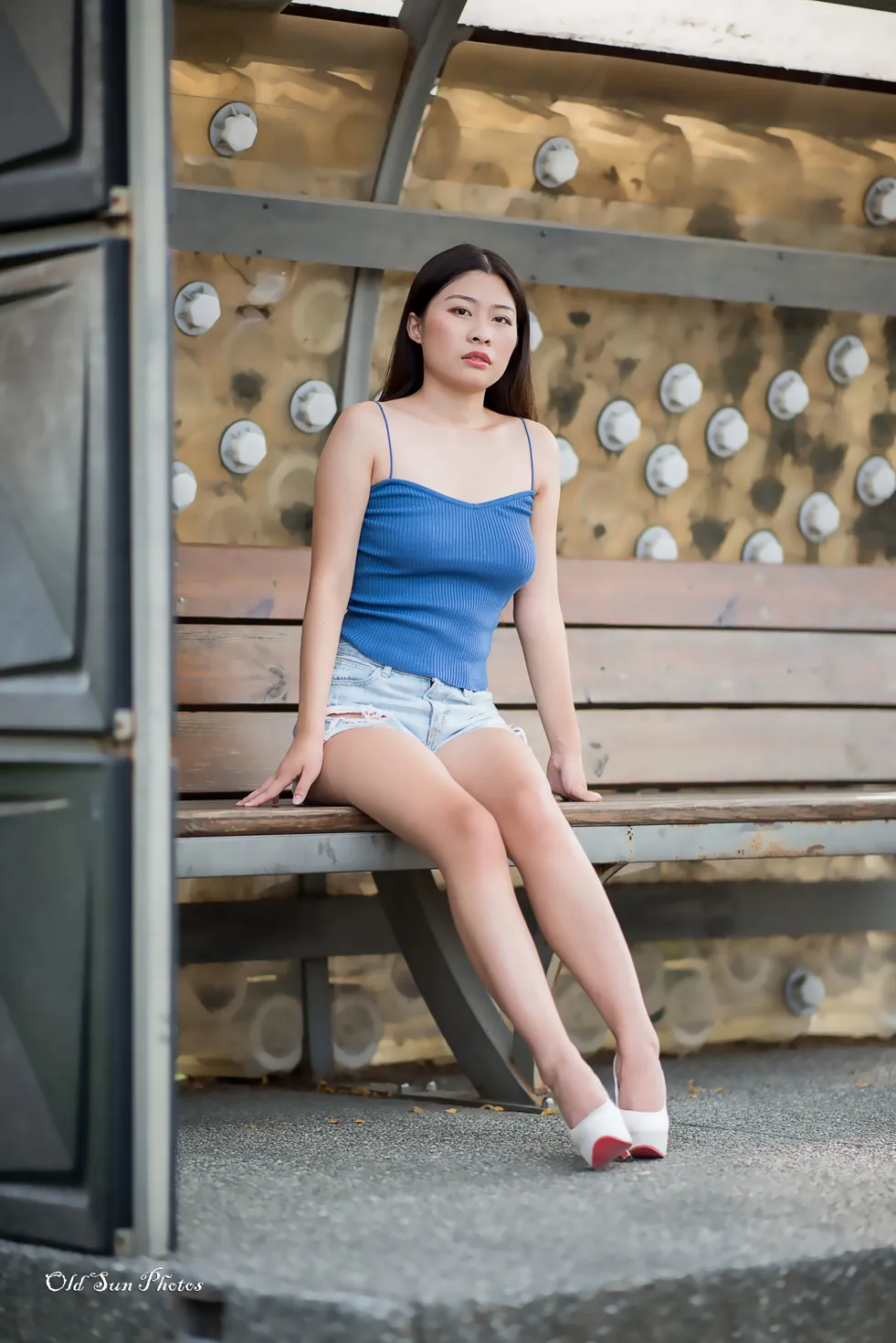 [Mzsock] NO.187 Zhang Zilin denim shorts, high heels and beautiful legs street photography#[66P]-41