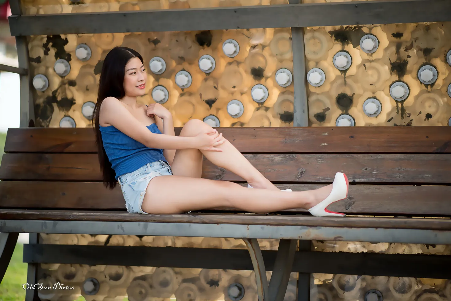 [Mzsock] NO.187 Zhang Zilin denim shorts, high heels and beautiful legs street photography#[66P]-59